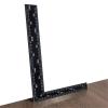 GHHZML Stainless Steel Right-Angle Ruler, 20.3 x 30.5 cm, for Leathercraft, Woodworking, and DIY view 3