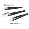 3-Piece Heat-Resistant Ceramic Tweezer Set with Zirconia Tips view 4