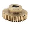 Cabluandry 1-Piece 0.5 Module 25-Tooth Copper Spur Gear, 13.5 mm Diameter, 5 mm Tooth Thickness, D-Bore 3 x 2.5 mm view 3
