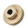 Cabluandry 1-Piece 0.5 Module 25-Tooth Copper Spur Gear, 13.5 mm Diameter, 5 mm Tooth Thickness, D-Bore 3 x 2.5 mm view 4
