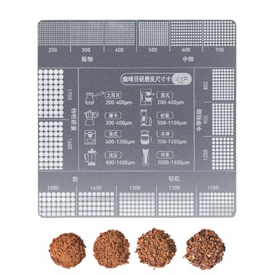Coffee Grind Ruler & Bean Measuring Scale