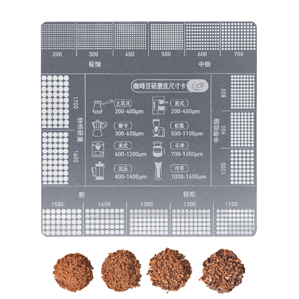 Coffee Grind Ruler & Bean Measuring Scale