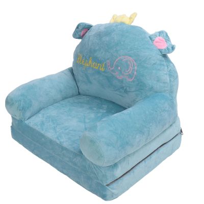 Baxnore 2-in-1 Folding Sofa Chair with Elephant Embroidery