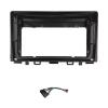 Car GPS Navigation Stereo Dash Kit for Kia Rio 2018–2019, 2-DIN 9-Inch Radio Bezel Frame with Cable view 1