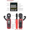 Digital Lux Meter, 0–200,000 Lux Photometer with Ambient Temperature Measurement view 2