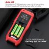 Digital Lux Meter, 0–200,000 Lux Photometer with Ambient Temperature Measurement view 4