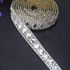 Decorative Rhinestone Trim with Pearl Design, 1m Length view 1