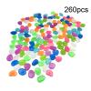 Glow-in-the-Dark Garden Pebbles, 260 Colorful Decorative Stones view 2