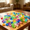 Glow-in-the-Dark Garden Pebbles, 260 Colorful Decorative Stones view 4