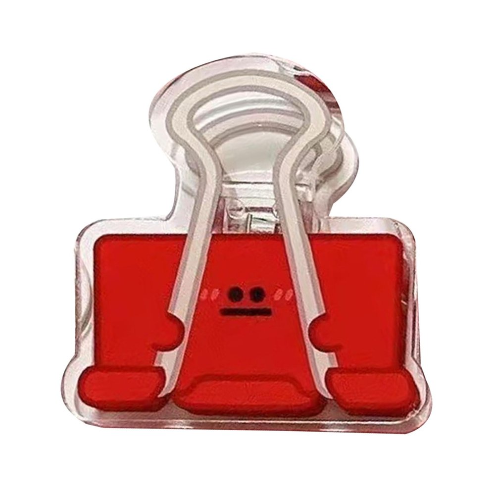 Cartoon Big-Eye Acrylic Binder Clips, 45 mm
