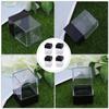 HONMEET 4-Pack Magnetic Paper Clip Organizer, Plastic Desk Storage view 3