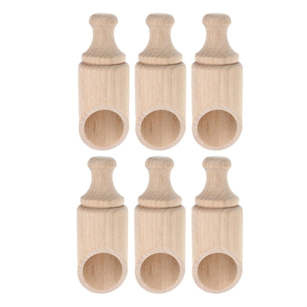 YARNOW Small Wooden Spoons, 6-Piece Set