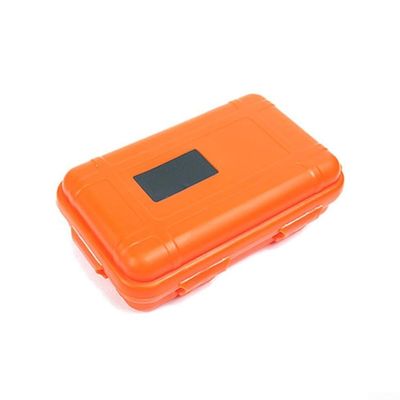 Waterproof Survival Box, Small, Airtight, Floating, Dry, Dustproof, for Outdoor Gear, Safe Storage for Travel, Boating, Fishing, Swimming (Orange)