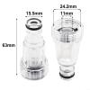 5-Pack Pressure Washer Water Inlet Filters, Transparent Plastic, 11 mm Wide view 4