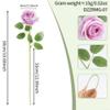 Artificial Roses, Velvet Flowers, Lifesize Silk, Durable Construction, Elegant Decoration view 2