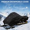 YAZVNTO Trailerable Snowmobile Cover for Lynx Commander GLX 5900 (2019–2026), Oxford Fabric, UV-Resistant, Windproof, Grey Style view 2