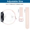 Amzpas 20 mm Garmin Venu Sq/Sq 2 Replacement Bands, 3-Pack Silicone Watch Bands for Venu/2 Plus/Sq 2 Music, Pink/Blue/Purple view 2