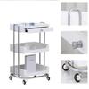 Versatile Rolling Cart for Hair, Makeup, Bedroom, Bathroom, and Office – Stylish Gray Design view 2