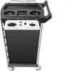 5-Tier Metal Rolling Cart with Wheels view 4