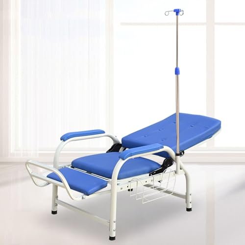 Fully Reclining Phlebotomy Blood Draw Chair with IV Stand