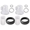 Circulation Pump Replacement Components for SPS25/SPS50/SPS75/SPS100, Prefilter Cover, Strainer, O-Rings and Gasket Set, Transparent, 2 Sets view 1