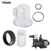 Circulation Pump Replacement Components for SPS25/SPS50/SPS75/SPS100, Prefilter Cover, Strainer, O-Rings and Gasket Set, Transparent, 2 Sets view 4