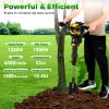 Portable Tree Digger with 2-Stroke Engine, Shovel, Connecting Rod, Funnel and Fuel-Mixing Bottle view 4