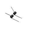10-Pack Left-Hand Torsion Springs, 0.7 mm Wire, 6.5 mm OD, 6 Turns, 180°, V-Shaped Return Springs view 1