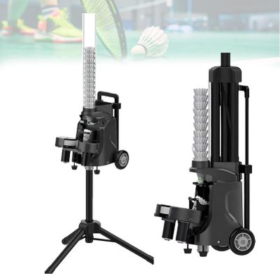 Pfps Badminton Shuttlecock Launcher, Holds Over 50 Balls, Adjustable Speed