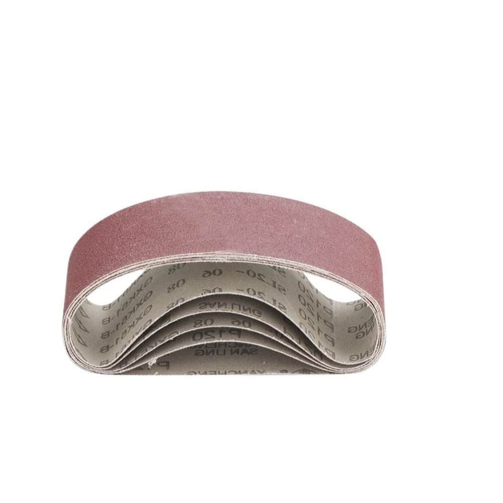 5-Pack Sanding Belts, 65 x 410 mm, Grits 40/60/80/120