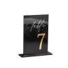 LPACXBYD Acrylic Table Number Holders, Gold on Black, No. 1–30 view 1