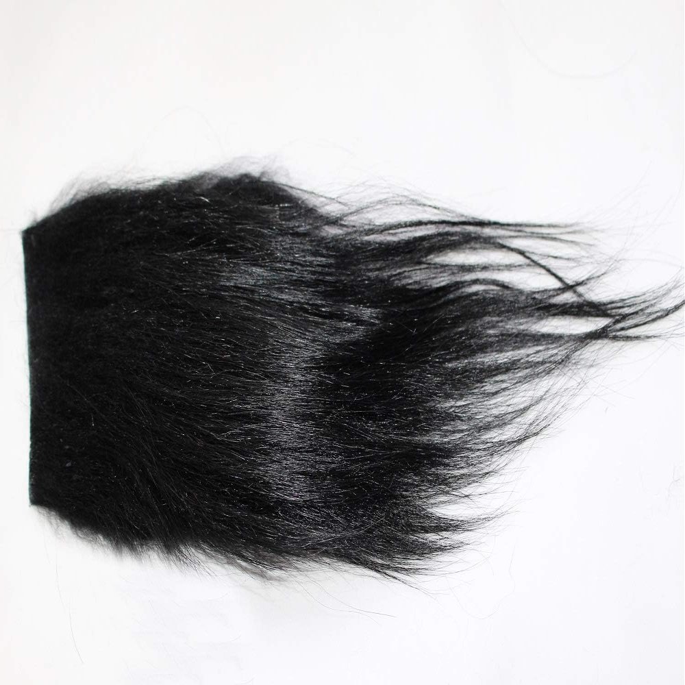 Fly-Tying Goat Hair, 2 Pieces, Black