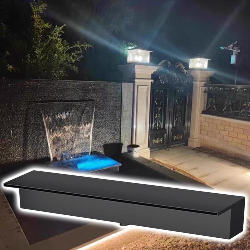 Rust-Resistant Stainless Steel Pool Waterfall Fountain