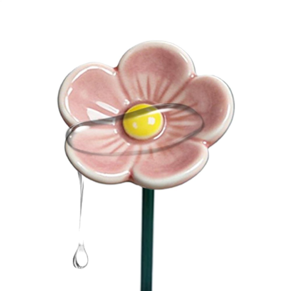 Ceramic Flower Garden Bee Waterer, 27 cm