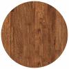 Generic Light Brown Solid Oak Tabletop, 50 x 50 x 2.5 cm view 2