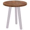 Generic Light Brown Solid Oak Tabletop, 50 x 50 x 2.5 cm view 3