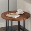 Generic Light Brown Solid Oak Tabletop, 50 x 50 x 2.5 cm view 4