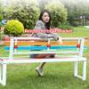 Generic Garden Bench for Balconies, Weather-Resistant Metal Bench, 100 cm High, Black view 4