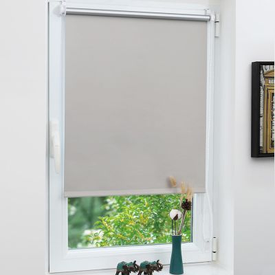Grandekor Blackout Roller Shade, No Drilling, 80 x 210 in (Fabric Width: 80 in)