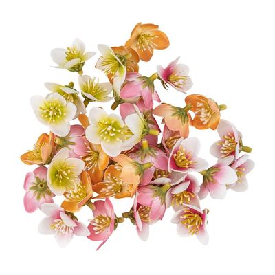 Ideas with Heart Decorative Flowers | Artificial Flowers | Flower Heads | Various Types | Approx. 4-5 cm (Color Mix 5 - 3 cm - 38 Pieces)