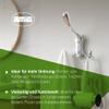 Amig Wall Coat Rack - 124 x 78 x 77 mm - Satin Nickel Hooks - Made of ZAMAK view 3