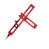 Eujgoov Woodworking 4-Sided Guide Ruler with Magnets, Aluminum Alloy Layout Ruler, Type 2, 35 x 7 cm view 3
