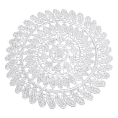 Round Lace Doilies, Crochet Lace, Napkin Coasters, Embroidered Tea Mat, Vase Mat for Home Decor, Vintage Table Decoration (1 # 19 cm)