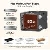 VEVOR 75 L Insulated Food Transport Box, Hot and Cold Holding Box, LLDPE 650 x 450 x 549 mm, for Food and Beverage Transport, for Various Pan Sizes view 4