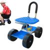 Garden Cart with Seat – Portable Outdoor Garden Stool view 1