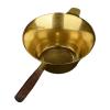 Tea Infuser Strainer - Stainless Steel with Wooden Handle view 1