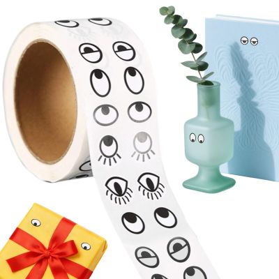 Cute Eye Stickers, Self-Adhesive, 1 Roll, 1000 Pieces
