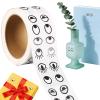 Cute Eye Stickers, Self-Adhesive, 1 Roll, 1000 Pieces view 1