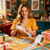Cute Eye Stickers, Self-Adhesive, 1 Roll, 1000 Pieces view 2