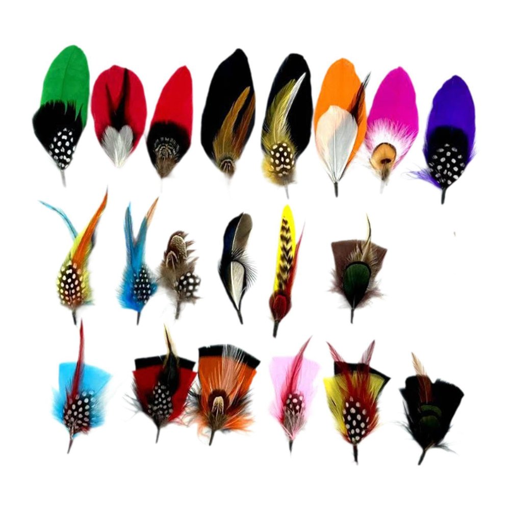 Easy-to-Craft Feathers for Fashionable Decorations, 20 Pieces, 8–15 cm